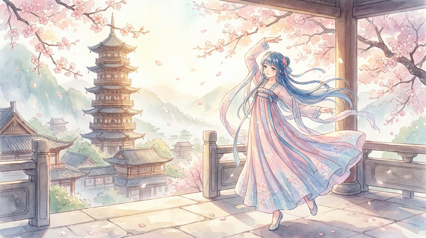 蘑菇视频古风汉服舞蹈视频